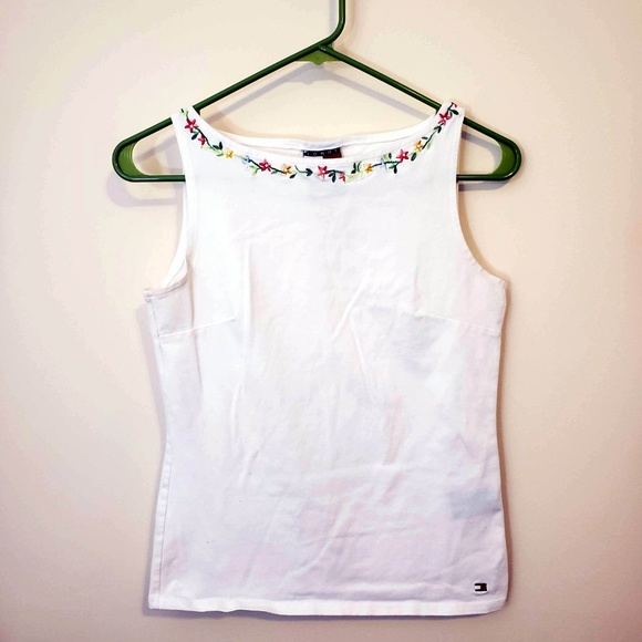 Tommy Hilfiger Tops - Vintage Tommy Hilfiger Floral beaded tank